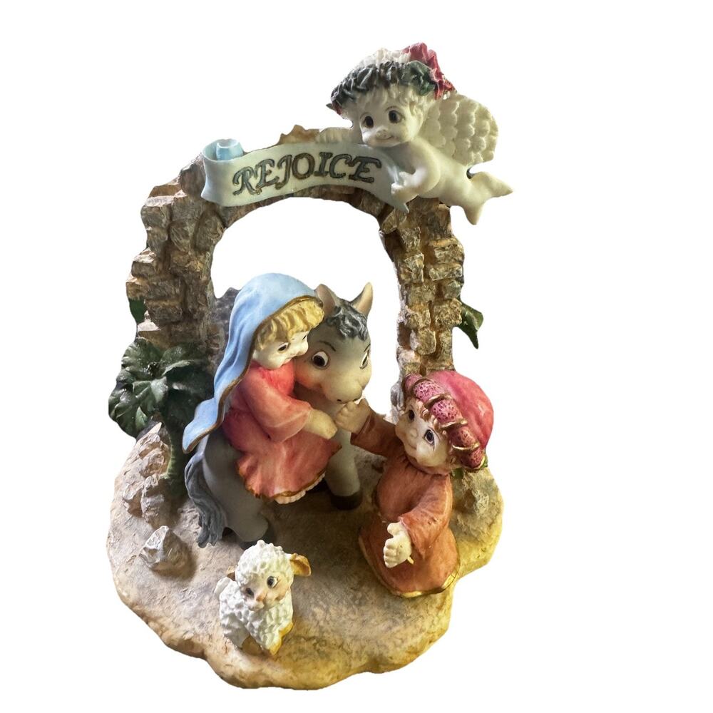 Dreamsicles 1999 Rejoice Christmas Holiday Decor Figurine Nativity Scene NWOB